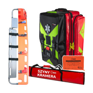 Zestaw PSP R1 w plecaku (KSRG 02.2026) z szynami kramera i deską ortopedyczną