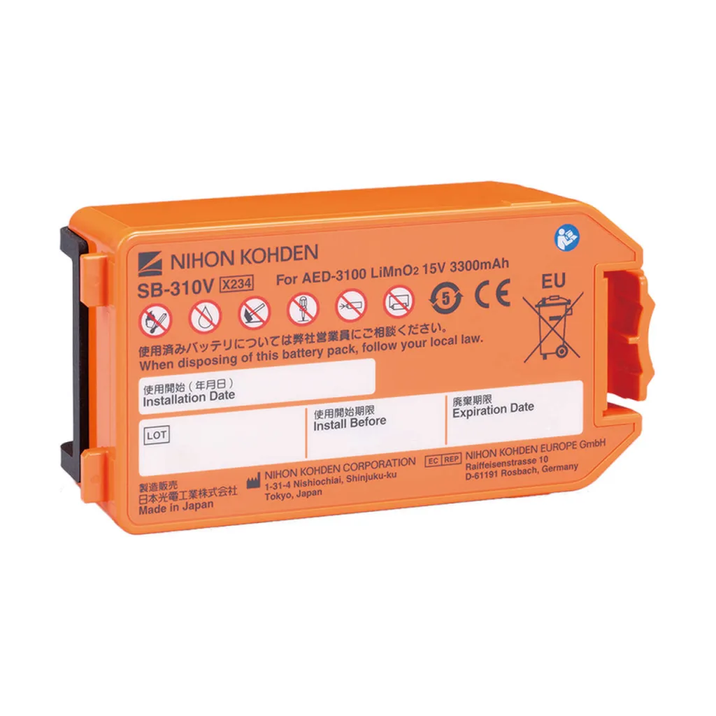 Bateria Nihon Kohden (SB-310V) do Cardiolife AED-3100