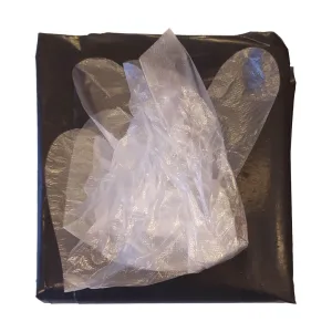 Folia do przykrywania zwłok z rękawiczkami – czarna