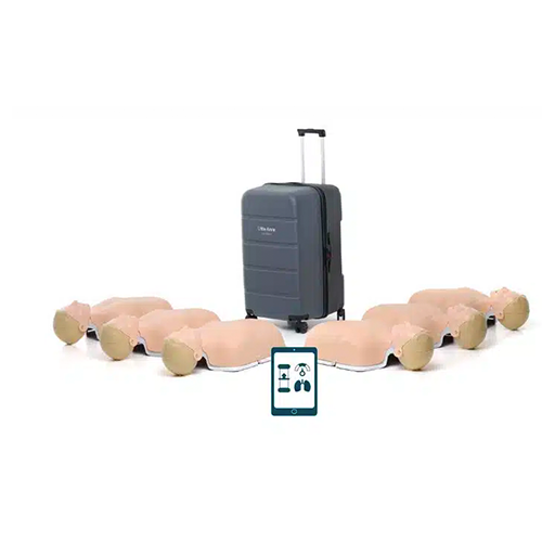 Zestaw 6 lekkich manekinów Little Anne do nauki RKO w walizce - obrazek 4