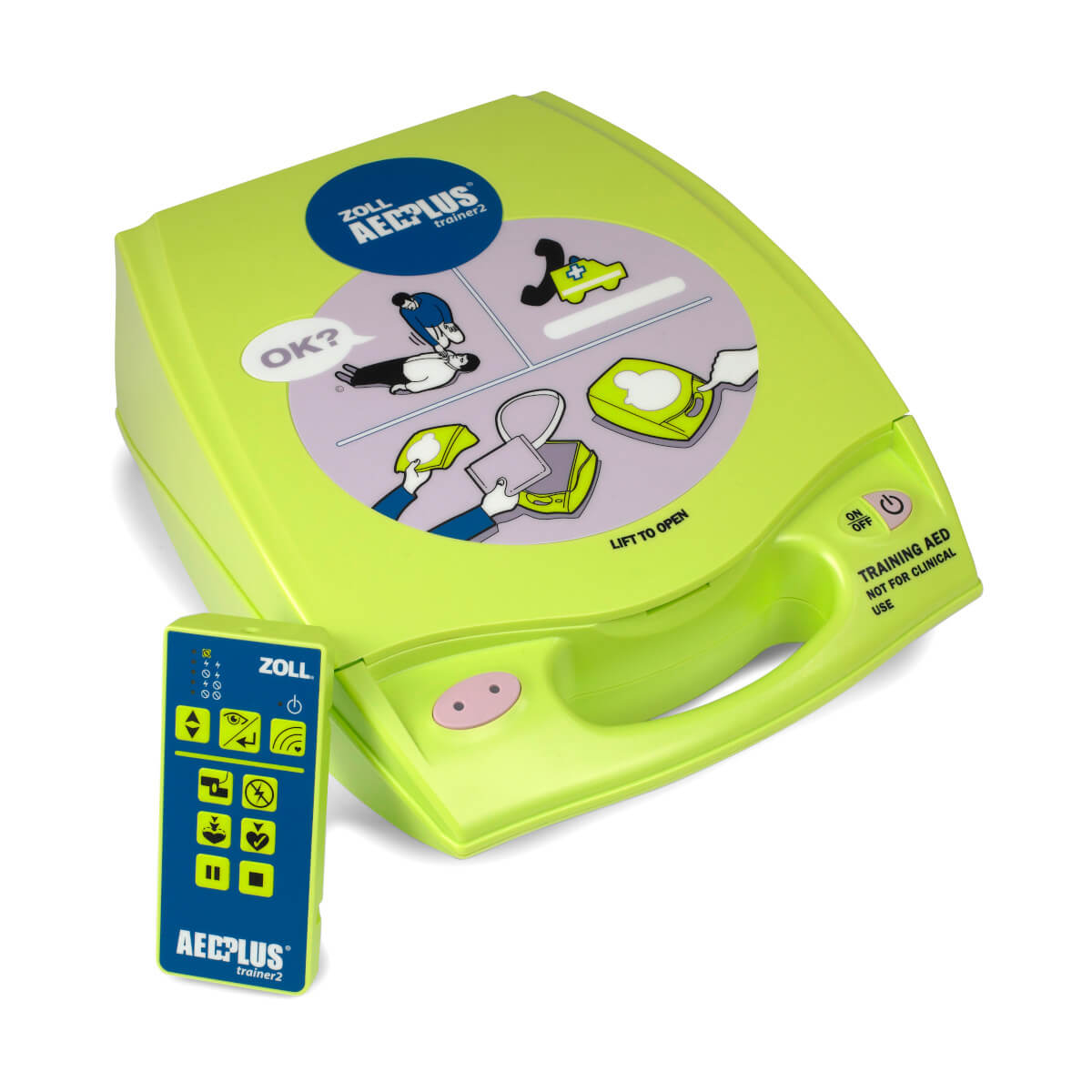 Defibrylator szkoleniowy ZOLL AED Plus Trainer 2 - widok z przodu