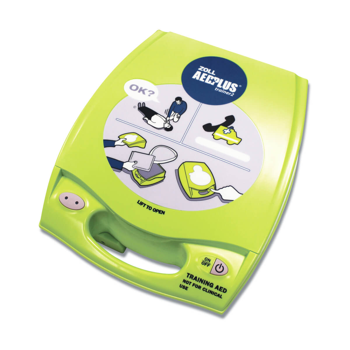 Defibrylator szkoleniowy ZOLL AED Plus Trainer 2 - panel sterowania