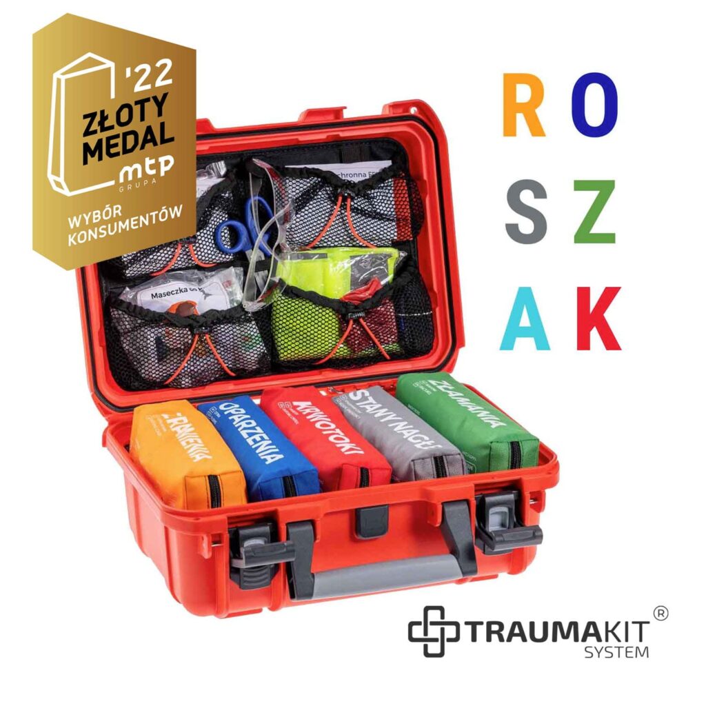 TRAUMA KIT Apteczka Modułowa (ROSZAK) - Walizka CARRY CASE 6 Fluo