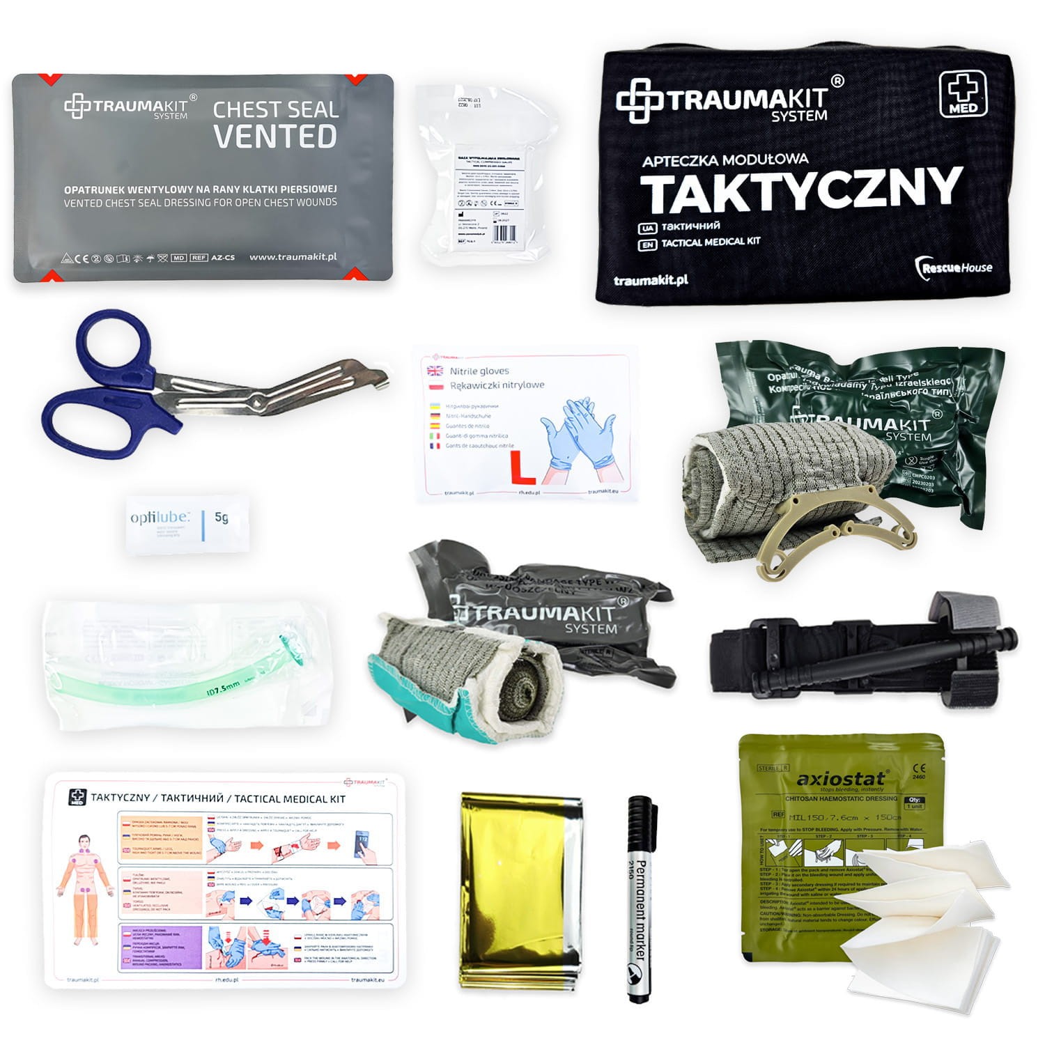 TRAUMA KIT Apteczka Modułowa (T) – Taktyczny
