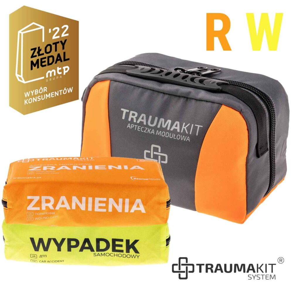 TRAUMA KIT Apteczka Samochodowa mała (RW) Torba EASY BAG 2 orange