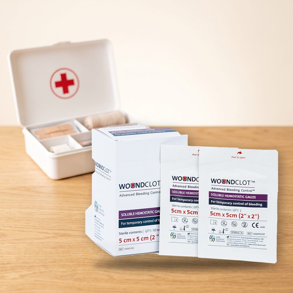 Gaza hemostatyczna WoundClot ABC Twin Pack 5 x 5 cm (2 szt.)