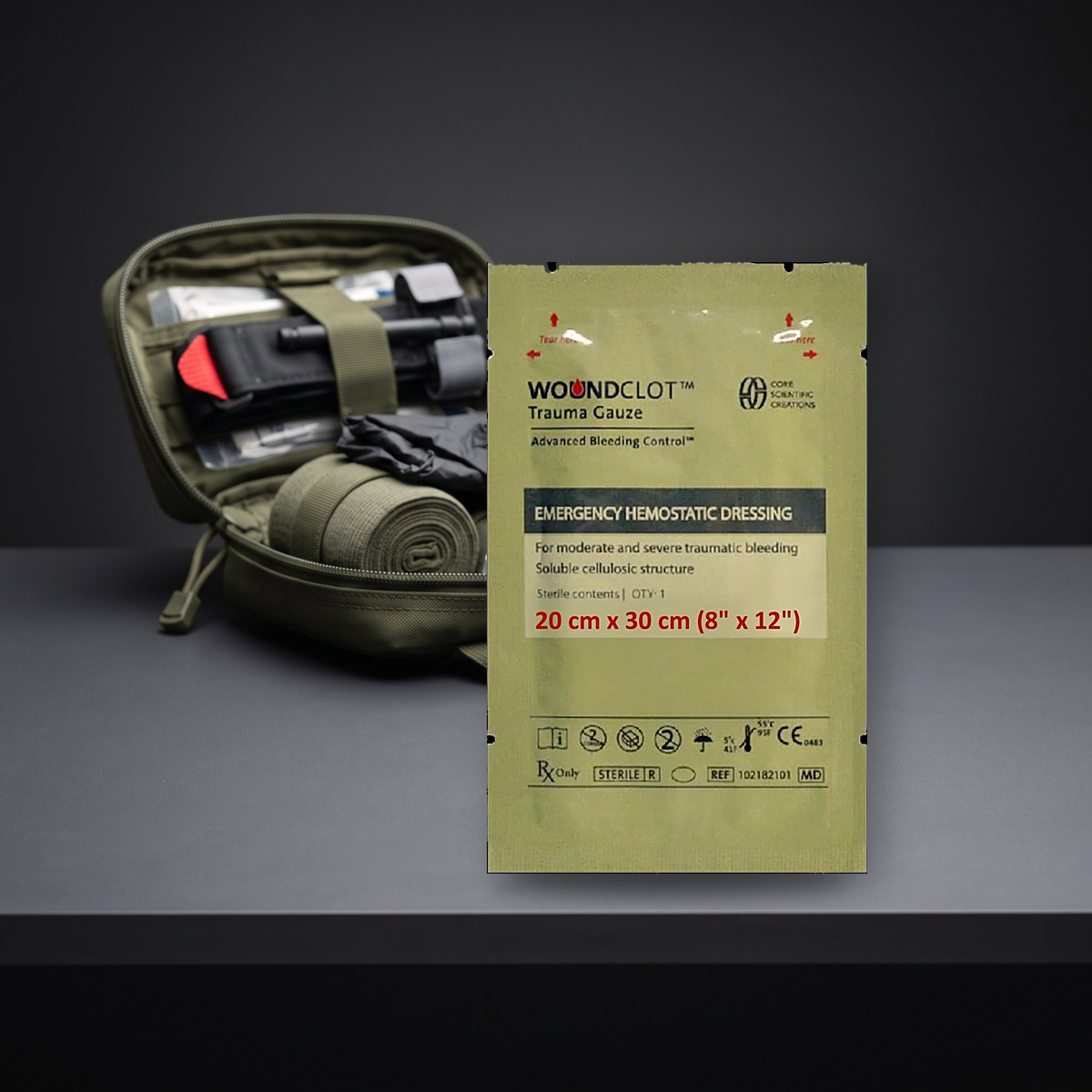 Gaza hemostatyczna WoundClot Trauma 20 x 30 cm
